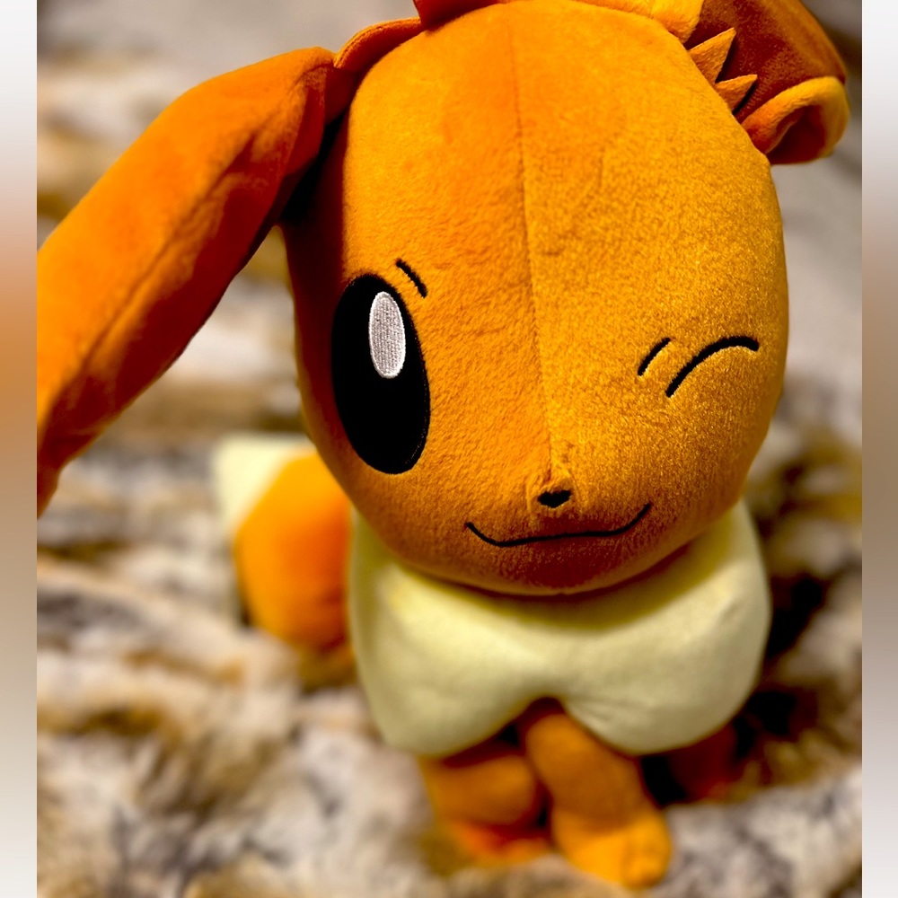 NWT Japan Pokemon Center Original Pokemon Fit Plush - Flareon Lg
